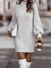 Women Autumn Winter Knitted Sweater Dress