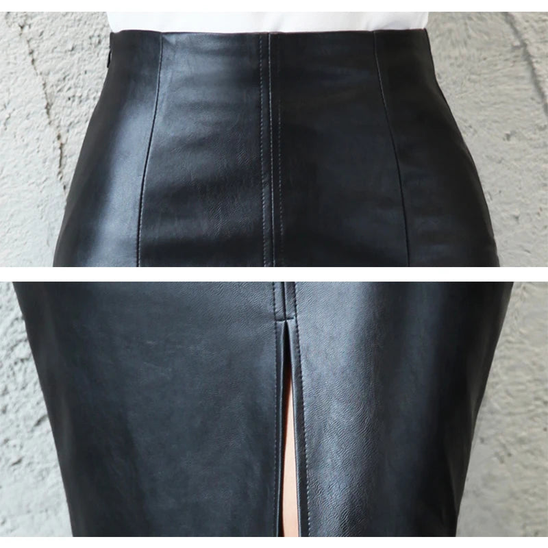 Black Leather Skirt