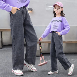 Kids Girls Casual Jeans Style