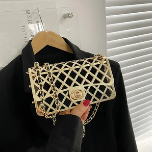 Hollow Metal Shoulder Bag