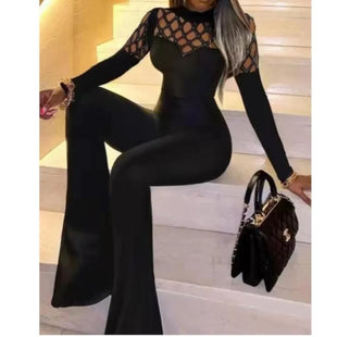 Black Long Sleeve Jumpsuit