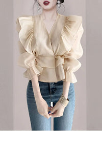 Elegant V-Neck Top