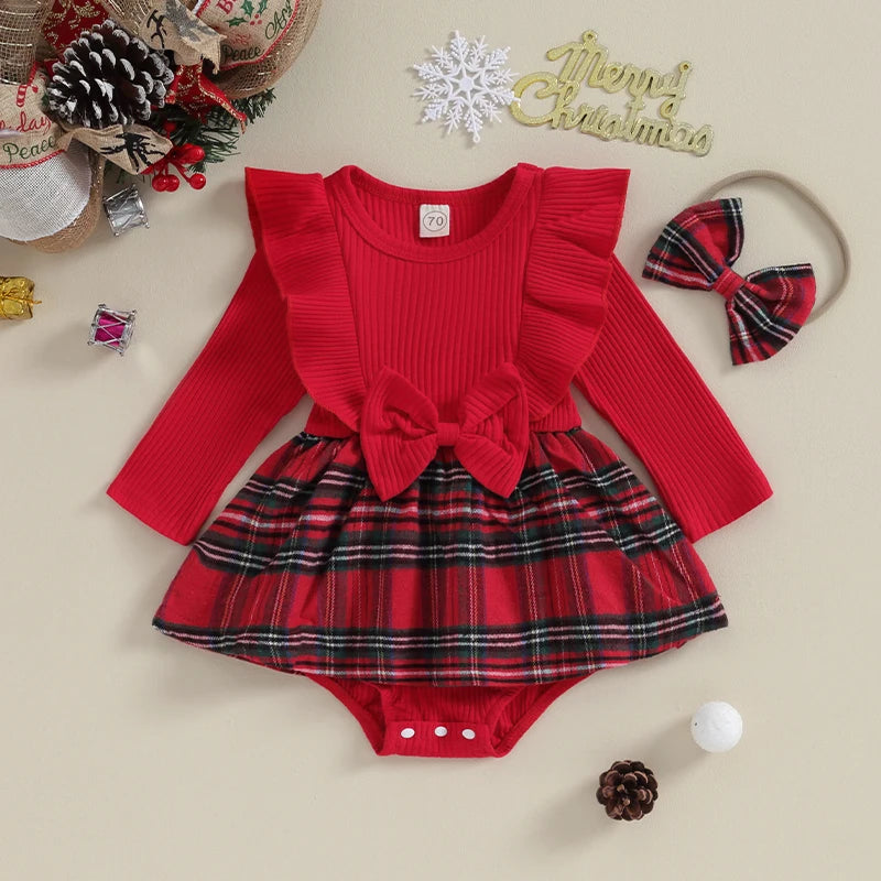 Baby Girls 2Pcs Christmas Outfits