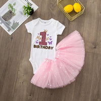 My 1st Birthday Baby Girl Birthday Dress Set
