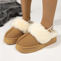 Ladies Home Platform Warm Slip-on