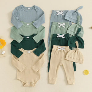 Baby Boy Long Sleeve Bodysuits set