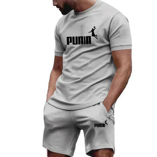 Men Short Sleeve T Shirts and Sport Shorts