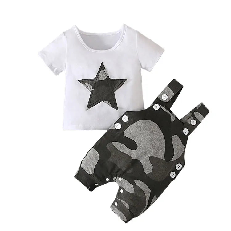 Casual Camouflage Baby Boy Clothes Sets