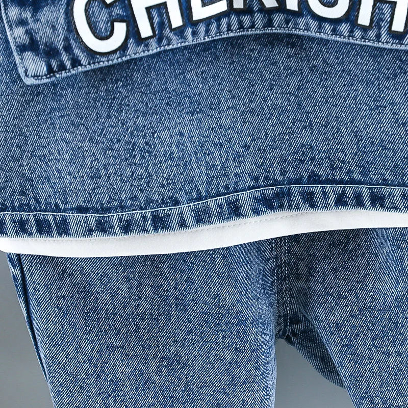 Denim suit  3-piece set