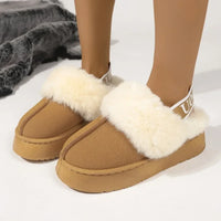 Ladies Home Platform Warm Slip-on