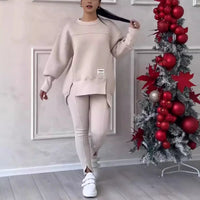 2pcs Women Sport Suit Hoodie Sweatshirt