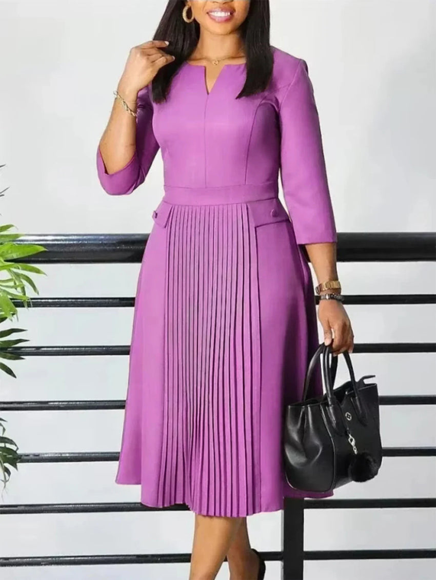 Classy Pleated Dress