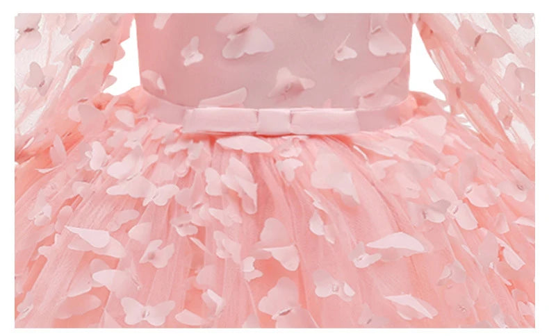 Baby Girls Dress Flowers Mesh