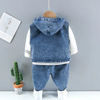 Denim suit  3-piece set