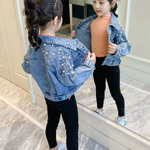 kids and Teenage Girls Denim Coat