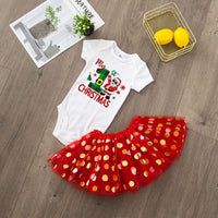 My 1st Christmas Baby Bodysuit Set