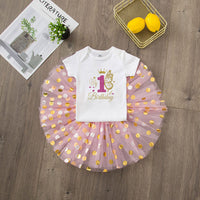 My 1st Birthday Baby Girl Birthday Dress Set