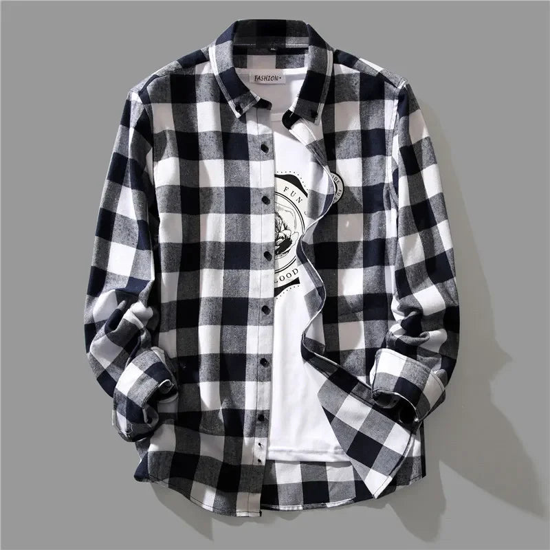 Black White Plaid Shirt